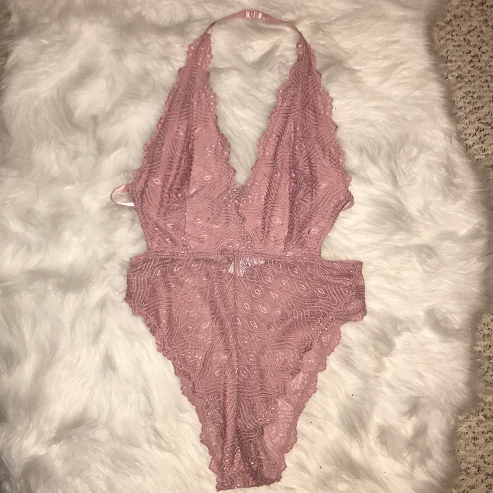 Light pink Laced Bodysuit.
